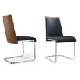 thumbnail image 2 of Modrest Morgan Modern Black & Walnut Dining Chair (Set of 2), 2 of 2