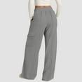 thumbnail image 5 of Outfmvch Wide Leg Pants Woman Palazzo Pants for Women Tall Pants for Women Long High Waisted Jeans for Women Cargo Pants for Men Hiking Pants Women Womens Work Pants Gray M, 5 of 7