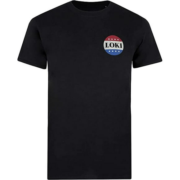 Loki T-Shirt avec Badge Électoral pour Hommes
