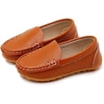 thumbnail image 6 of Boys Girls Leather Loafers Slip-On Oxford Flats Boat Dress Schooling Daily Walking Shoes(Toddler/Little Kids), 6 of 7