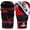 Red, variant on Right Punch Hybrid MMA Grappling Gloves – Maya Hide Leather Open Palm Sparring Gloves for Men and Women