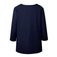 thumbnail image 5 of Jiyugala Women's Button Down Shirts Plus Size Loose Casual Tops, 5 of 5