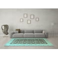 thumbnail image 3 of Ahgly Company Indoor Rectangle Oriental Light Blue Traditional Area Rugs, 2' x 3', 3 of 4