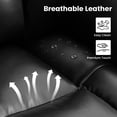 thumbnail image 6 of Power Lift Recliner Chair with Massage and Heat for Elderly, Electric Recliner Chairs for Adults, Cup holders, Remote Control, Side Pockets, USB Ports, Black, 6 of 8