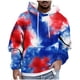 thumbnail image 2 of Sudadera con capucha para hombre, estilo casual, con cuello redondo, estampado, manga larga, blusa de poliéster, 2 of 5