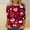 NQR1-Valentine's Day-Hot Pink, variant on VKOYWKM Cute Valentine's Day Shirts Women Love Graphic Tees Romantic 3/4 Sleeve Spring Tshirts Crew Neck Loose Fit Holiday Tops Girlfriend Valentine's Day Shirt Gift