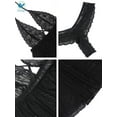 thumbnail image 6 of Deago Women's Sexy Lace Sleepwear Lingerie Halter Babydoll V-neck Miniskirt Plus Size (Black, 2XL), 6 of 6