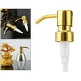 thumbnail image 2 of Metal Soap and Lotion Dispenser Replacement Pump for Hand Sanitize Bathroom Kitchen Accessories - Golden, 2 of 6