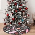thumbnail image 5 of Yiaed Various Languages Mother Print Christmas Tree Skirt , Tree SkirtsTree Mat for Christmas Winter Holiday Indoor Decorations-36", 5 of 7