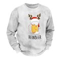 thumbnail image 4 of Chandail en Molleton Sans Capuche Style Décontracté Thème Verre de Bière de Noël pour Hommes, 4 of 4