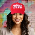 thumbnail image 4 of Trump 2028 Hat Make America Great Again Baseball Cap Donald Trump Take America Back Patriotic USA Adjustable Baseball Hat for Men Women(Red), 4 of 7