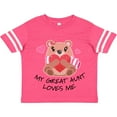 thumbnail image 3 of Inktastic My Great Aunt Loves me- bear and hearts Boys or Girls Toddler T-Shirt, 3 of 5
