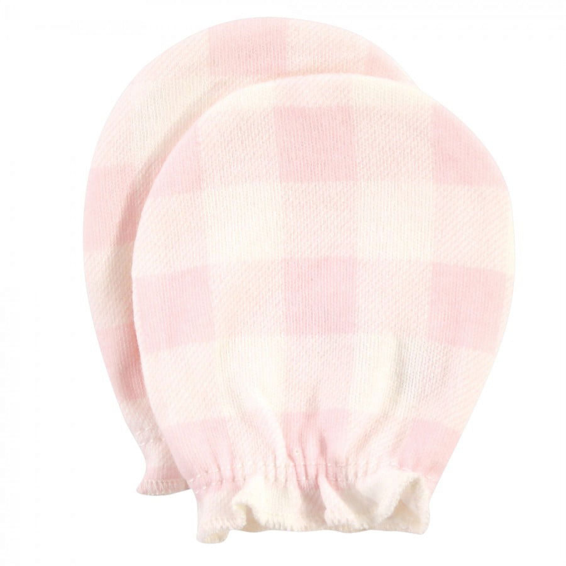 Hudson Baby Infant Girl Cotton Scratch Mittens, Enchanted