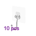 thumbnail image 1 of Perchero de pared ajustable con gancho autoadhesivo para almacenamiento, para cocina, baño, gris, L, 8x8cm Advancent HA003664-01×10, 1 of 6