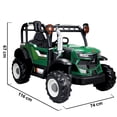 thumbnail image 4 of Tractor Montable Eléctrico The Baby Shop Verde 12V con Control Remoto Luz Led, 4 of 7