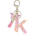 thumbnail image 2 of Porte-clés Lettre A-Z Pendentif Papillon à Franges Porte-Clés, 2 of 3