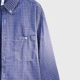 thumbnail image 5 of JTSRKL Classic Plaid Oxford Cloth Shirts for Men Long Sleeve Lapel Button Pocket Shackets Casual Office Wear Relaxed Fit Versatile Tops, 5 of 6