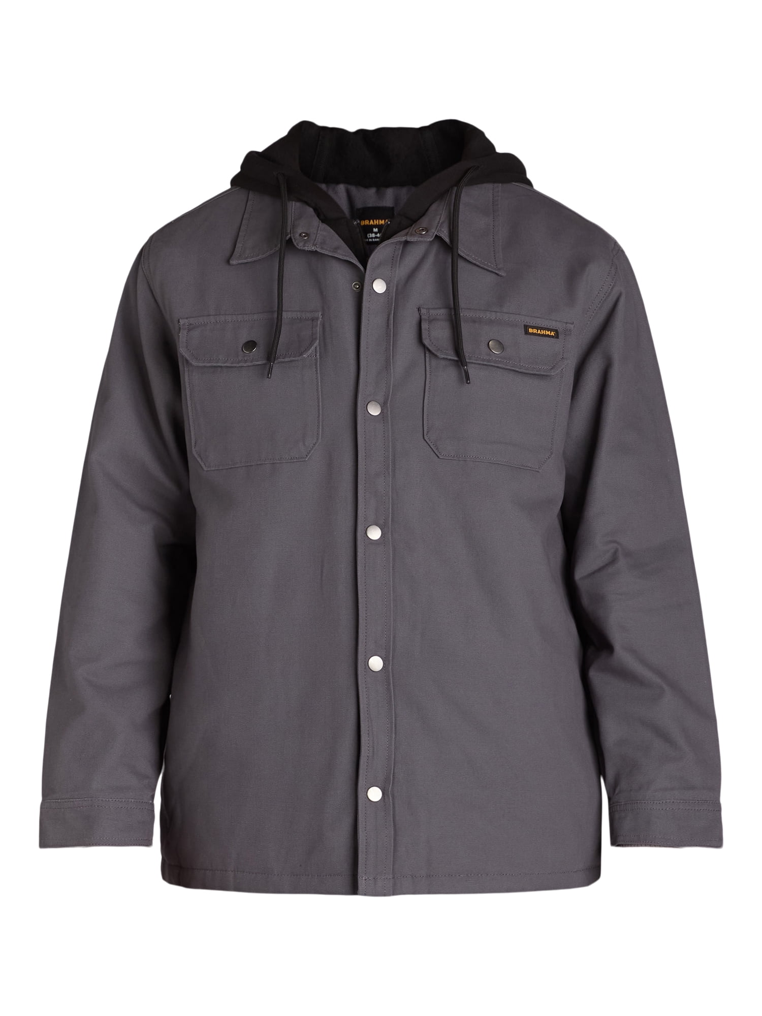 Brahma Men's Workwear Shirt Jacket with Hood, Sizes S-3XL