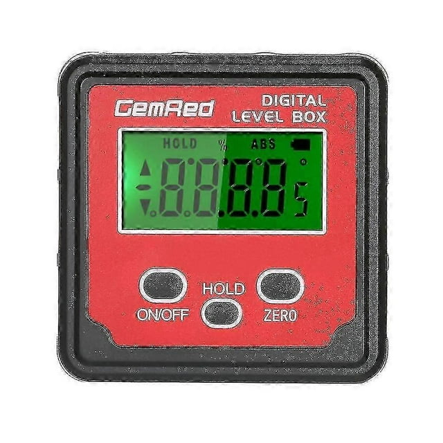 Gemred Level Box Angle Gauge Digital Angle Finder Inclinometer Level Gauge