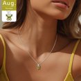 thumbnail image 3 of FindChic August Birthstone Necklace for Women, Yellow /Green Butterfly Pendant Necklace Birthday Mothers Day Jewelry Gifts Mom Wife Her Lady Adults Ideas, 3 of 8