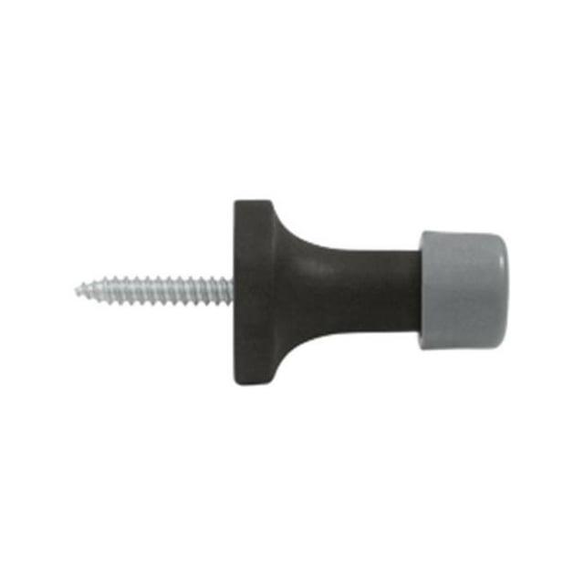 1.5 in. Baseboard Door Bumper, Oil Rubbed Bronze - Solid