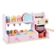 thumbnail image 1 of Juguete de helado de madera, juego de cocina, tienda, juego de simulación, juguetes de comida, mostrador de helado 3 en 1 para niñas y niños, mayores rosa, 1 of 9