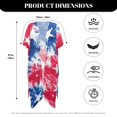 thumbnail image 6 of HELLHERO High Quality Fabrics Long Kimono Swimsuit Cover Up for Beach Casual Loose Free Size Bathing Suit Cover Up Tie Dye Star Burst, 6 of 6