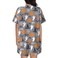 thumbnail image 4 of Womens Pajama Sets With Pocket, halloween pumpkin Lounge Sets Short Sleeve Sleepwear PJ Sets for Women, 4 of 6
