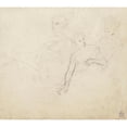 thumbnail image 2 of Narcisse-Virgile Diaz de La Peña 16x15 Gold Ornate Wood Frame and Double Matted Museum Art Print Titled - Three Female Figures Half-Body, 2 of 4