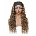 thumbnail image 2 of 4/30 Obmre Highlight Headband Wig Human HairDeep Wave Glueless None Lace Front Headband Wig Brazilian Virgin Hair Wigs for Black Women - 22 inch, 2 of 6