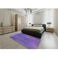 thumbnail image 5 of Ahgly Company Machine Washable Indoor Round Transitional Purple Area Rugs, 7' Round, 5 of 7