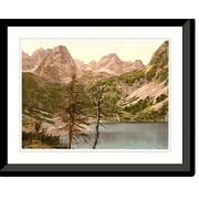 Historic Framed Print, Lermoos the Seebensee Tyrol Austro-Hungary, 17-7/8" x 21-7/8"