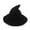 MZ1467 Thin Style-Black, variant on Stretch Knit Pointed Witch Hat, Foldable Wide Brim Wizard Hat for Halloween Cosplay Party-MZ1467 Thin Style-Khaki