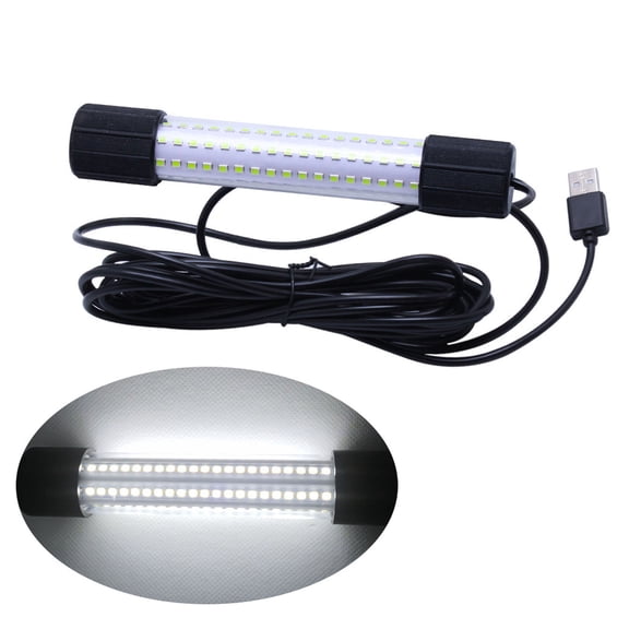 Underwater Fishing Attracting Lamp Fishing Lure Baits Light LED Fishing Light Fish Finder Light with 5m Cord