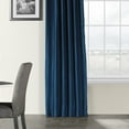 thumbnail image 5 of Half Price Drapes Storm Grey Faux Silk Room Darkening Curtains for Bedrooms (1 Panel), 50WX 84L, 5 of 6