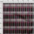 thumbnail image 2 of oneOone Cotton Cambric Black Fabric Madras Check Craft Projects Decor Fabric Printed By The Yard 56 Inches Wide, 2 of 4
