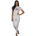 thumbnail image 1 of Disney Women's Pajama Short Sleeve Tee and Pants Adult Sleepwear Set, 1 of 4