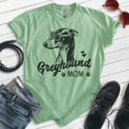 thumbnail image 2 of Greyhound Mom, Unisex Women's Shirt, Greyhound Owner, Funny Dog Mom Gift, Heather Apple Green, Medium, 2 of 6