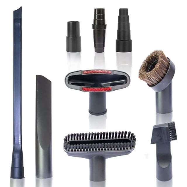 KDJ Vacuum Cleaner Accessories Kit with Flexible Crevice Tool and Hose Adapters for Dryer Lint Vent Cleaning, Compatible with Most Vacuum Cleaners, 32mm to 44mm Hose Diameter
