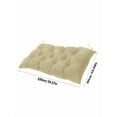thumbnail image 3 of Yoloke Waterproof Outdoor Indoor Bench Cushion, Garden Bench Seat Cushion, Thicken Patio Bench Soft Rocking Chairs Pad Lounger Seat for Porch Wicker Loveseat Settee Garden (18*28in, Khaki), 3 of 6