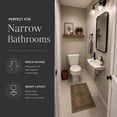 thumbnail image 6 of Renovators Supply West Edgewood 20 Inch Small Wall Mount Bathroom Sink White Left Side Faucet Hole w/Overflow Heavy Duty Porcelain Wall Mount Sink, 6 of 12
