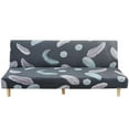 thumbnail image 1 of YOPTOP New Armless Futon Cover Stretch Folding Sofa Bed Slipcover Polyester Elastic Fabric All-Inclusive Cover Furniture Protector,01gray, 1 of 9