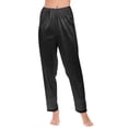 thumbnail image 6 of ANINEO Women Lightweight Satin Pants For All Seasons Soft Comfortable Sleepwear And Casual Wear With Elastic Waist Leisure Ladies Solid Color Summer Trousers, 6 of 7