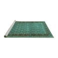 thumbnail image 2 of Ahgly Company Machine Washable Indoor Round Persian Turquoise Blue Traditional Area Rugs, 3' Round, 2 of 4