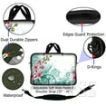 thumbnail image 2 of LSS 17-17.3 inch Neoprene Laptop Sleeve Bag Carrying Case with Handle and Adjustable Shoulder Strap - Pink Flower Floral, 2 of 3