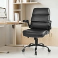 thumbnail image 3 of OUTMASTER Ergonomic Big and Tall Chair with Lumbar Support, Flip-Up Armrests, Black, 3 of 12