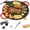 14in, variant on Indoor Smokeless Electric Griddle: 1000W Fast Heating Indoor Grill with 11/14/16" Nonstick Surface, Adjustable Temp Control, Easy to Clean for Steak, Pancake & BBQ (14in)