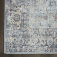 thumbnail image 3 of 8' X 10' Gray Floral Power Loom Distressed Area Rug, 3 of 5