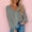 Grey, variant on Dvkptbk Sweaters for Women Women Short Cardigan Sweater Long Sleeved Crochet Knit Shawl Front Open V-neck Button Top Clothes on Clearance