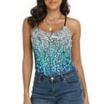 thumbnail image 3 of PrettyGuide Glitter Sequin Tops for Women Shimmer Sparkle Camisole Holiday Party Tank Top Sexy Club Vest, 3 of 6